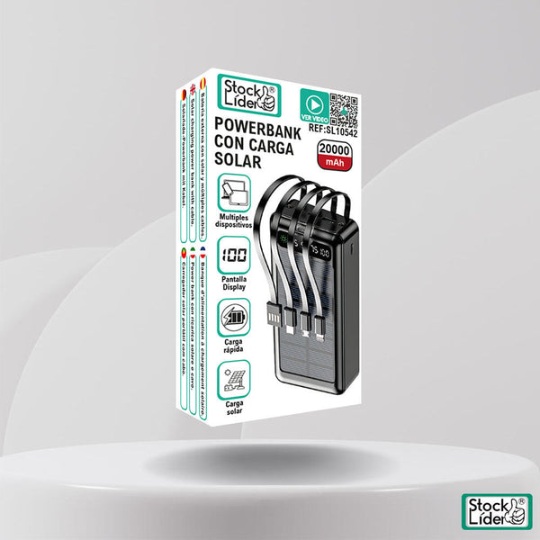 Powerbank con carga solar